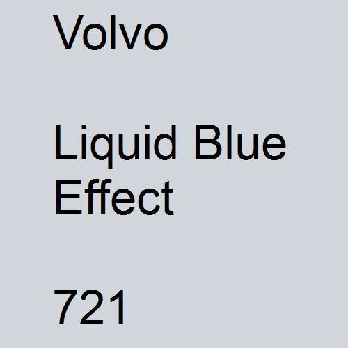 Volvo, Liquid Blue Effect, 721.